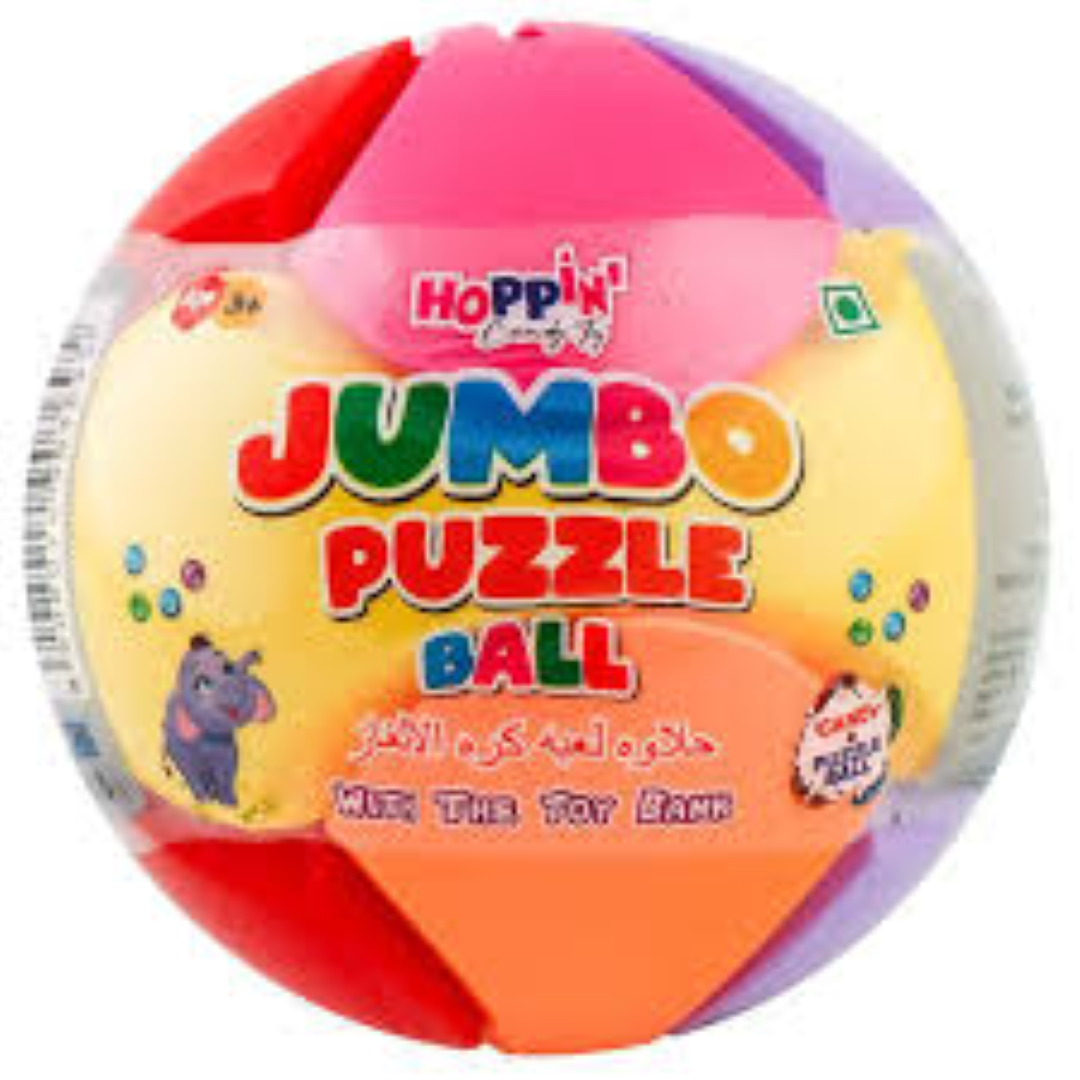 HOPPIN JUMBO PUZZLE BALL CANDY